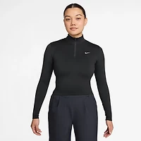 Nike Women's One Fitted Dri-FIT 1/4-Zip Midlayer Top