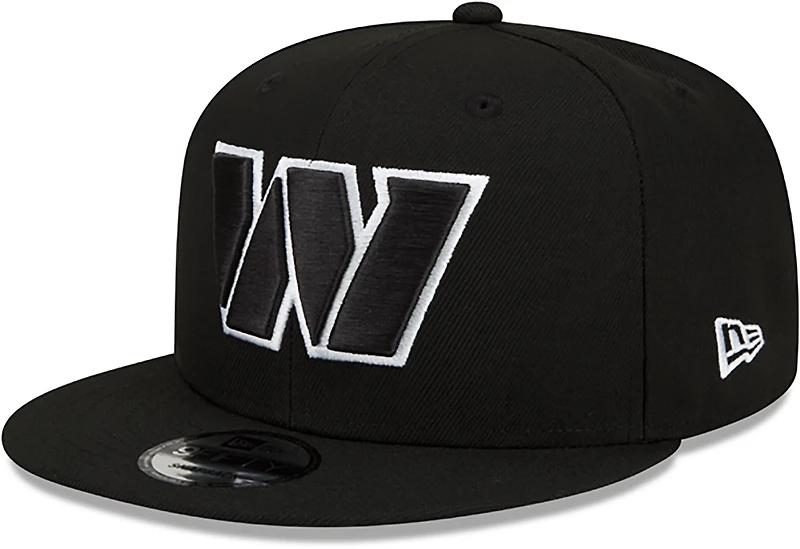 New Era Adults' Washington Commanders Black and White 9FIFTY Snapback Cap
