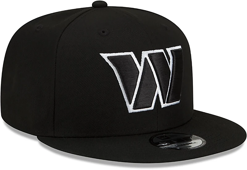 New Era Adults' Washington Commanders Black and White 9FIFTY Snapback Cap