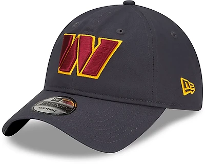 New Era Adults' Washington Commanders Core Classic Gray 9TWENTY Adjustable Cap