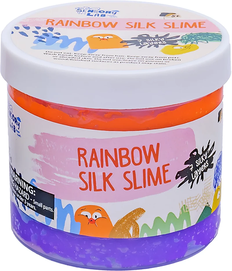 Toysmith Sensory Lab Rainbow Silky Slime