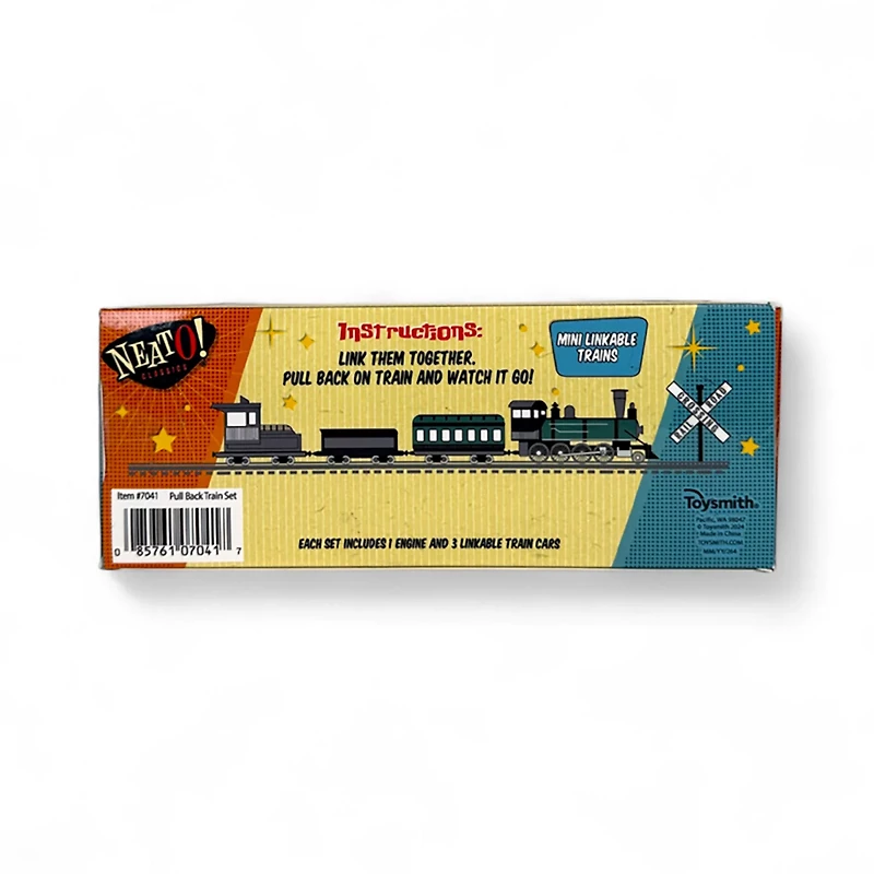 Toysmith Neato! Locomotion Pullback Train Set