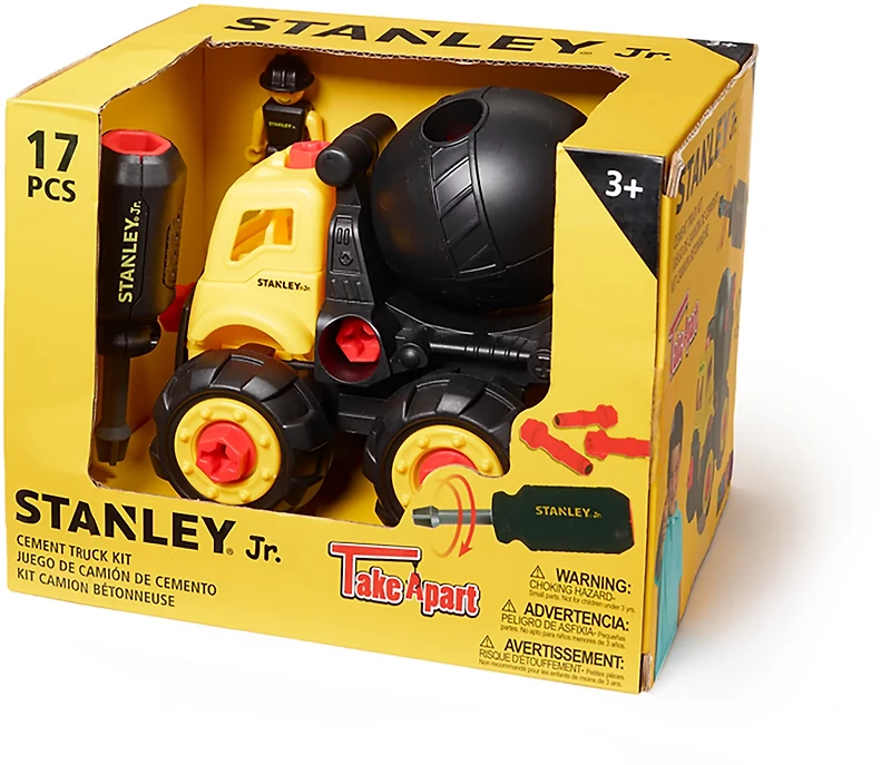 Toysmith Stanley Jr. Take Apart Classic Cement Mixer