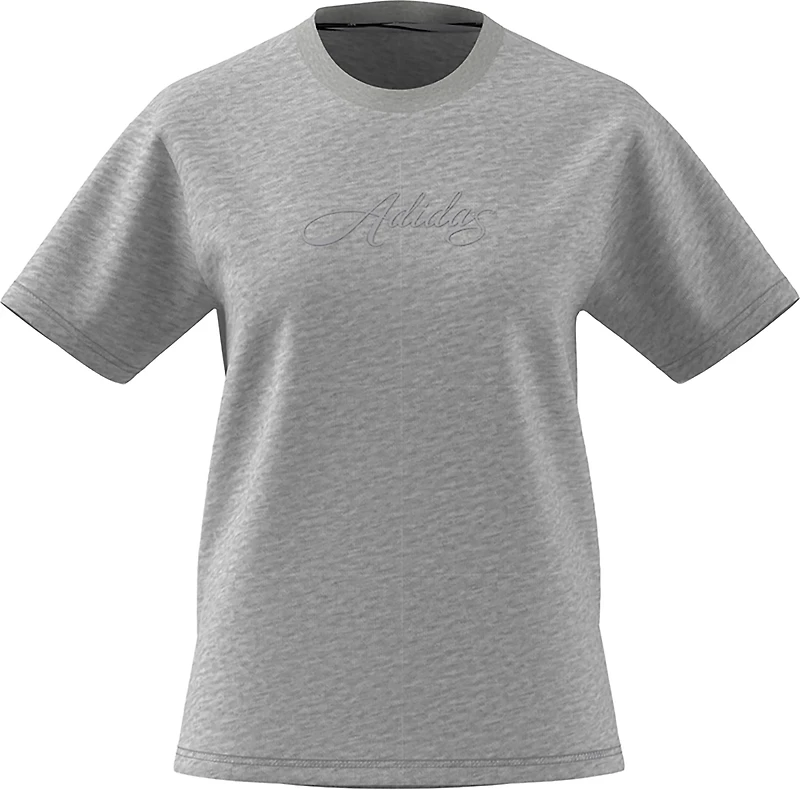 adidas Women's Cursive Wordmark Graphic T-shirt