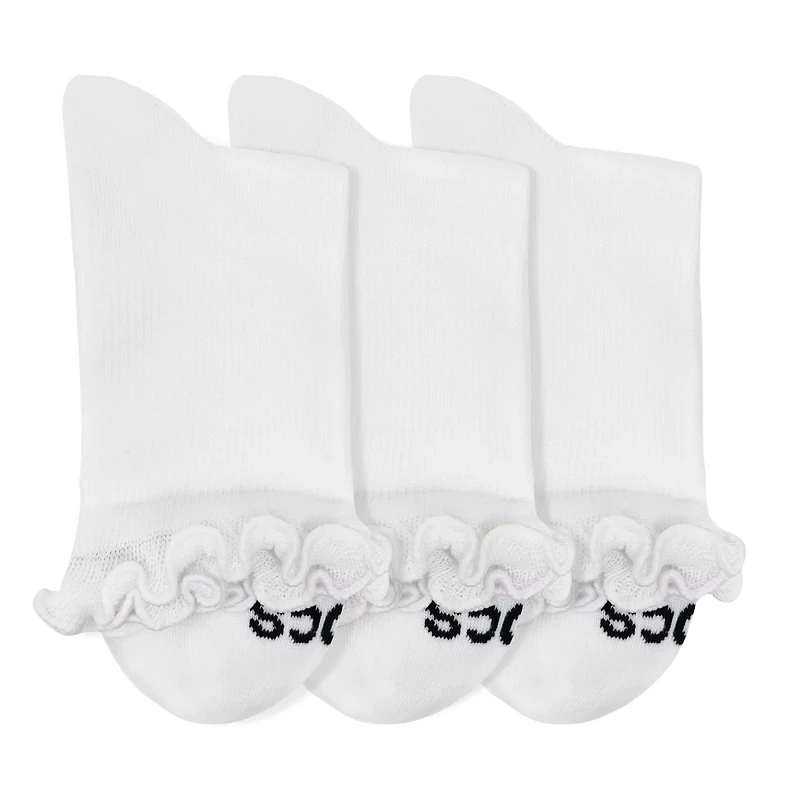 Crocs Women's Ruffle Quarter Socks 3-Pack