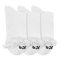 Crocs Women's Ruffle Quarter Socks 3-Pack