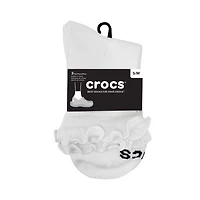 Crocs Women's Ruffle Quarter Socks 3-Pack
