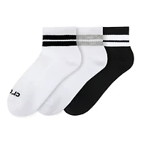 Crocs Women's Stripe Quarter Socks 3-Pack