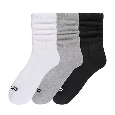 Crocs Women's Slouch Crew Socks 3-Pack