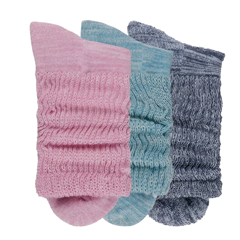 Crocs Women's Slouch Crew Socks 3-Pack