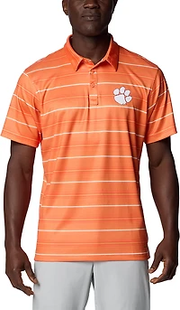 Columbia Sportswear Men's Clemson University Stripe Super Terminal Tackle Polo