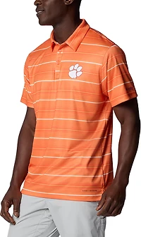 Columbia Sportswear Men's Clemson University Stripe Super Terminal Tackle Polo