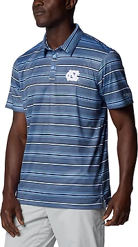 Columbia Carolina North Tar Heels PFG Super Terminal Tackle Omni-Shade Stripe Polo