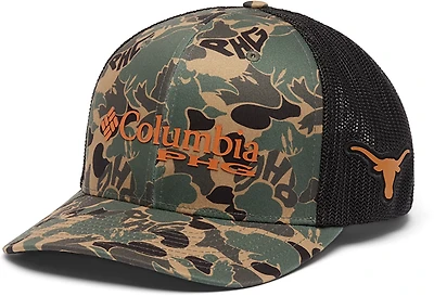 Columbia Sportswear Texas Longhorns Adults' PHG Camo Mesh Ball Cap