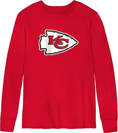 Outerstuff Toddlers' Kansas City Chiefs Primary Logo Long Sleeve T-shirt