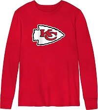 Outerstuff Toddlers' Kansas City Chiefs Primary Logo Long Sleeve T-shirt