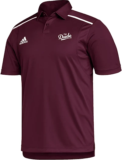 adidas Men's Mississippi State Bulldogs The Dude Script Team Issue Polo