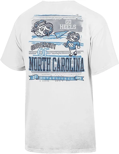 Comfort Wash Men's University of North Carolina Mascot Stripe Graphic T-shirt