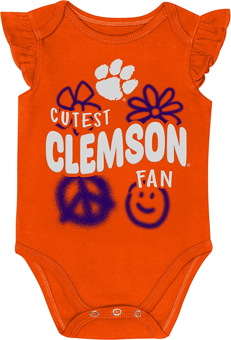 Outerstuff Infants' Clemson Little Sunshine 2-Piece Creeper Set