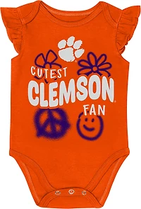 Outerstuff Infants' Clemson Little Sunshine 2-Piece Creeper Set