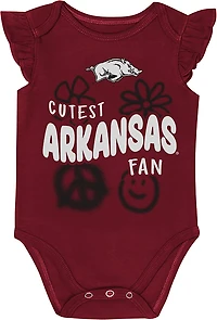 Outerstuff Infants' Arkansas Little Sunshine 2-Piece Creeper Set