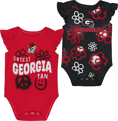 Outerstuff Infants' Georgia Little Sunshine 2-Piece Creeper Set