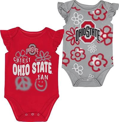 Outerstuff Infants' Ohio State Little Sunshine 2-Piece Creeper Set
