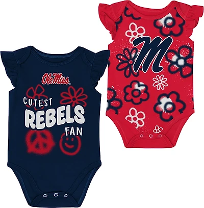 Outerstuff Infants' Ole Miss Little Sunshine 2-Piece Creeper Set