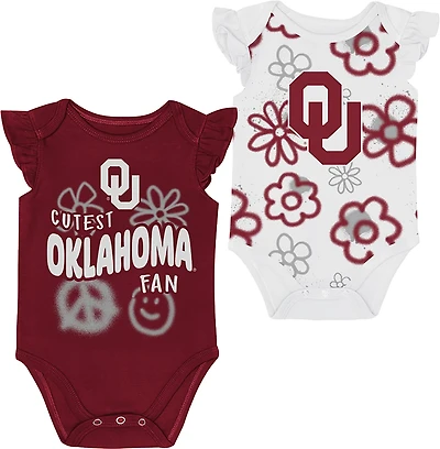 Outerstuff Infants' Oklahoma Little Sunshine 2-Piece Creeper Set