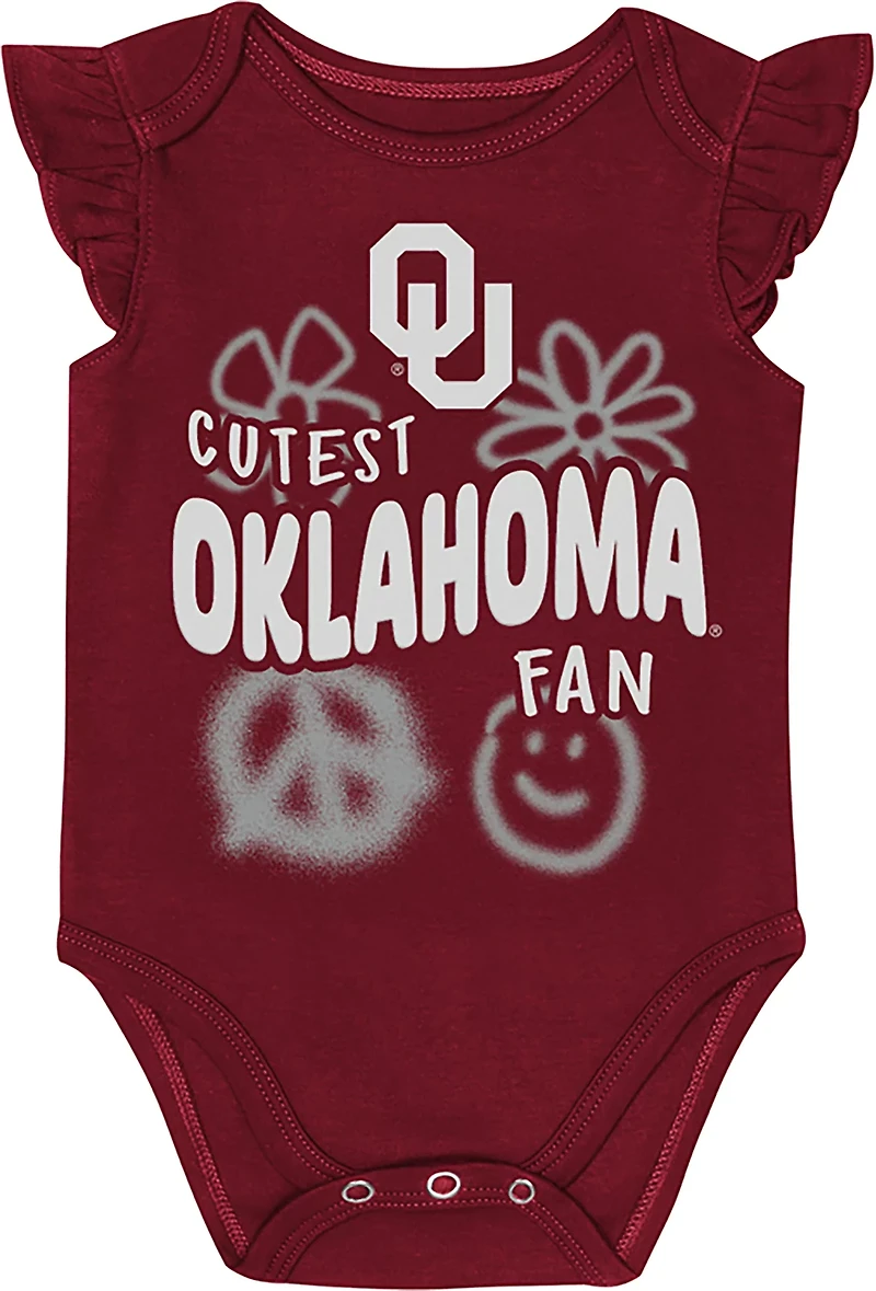 Outerstuff Infants' Oklahoma Little Sunshine 2-Piece Creeper Set