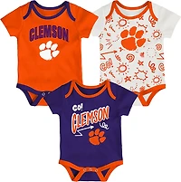 Outerstuff Infants' Clemson All Day Play 3-Piece Creeper Set