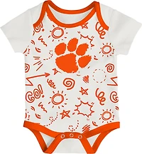Outerstuff Infants' Clemson All Day Play 3-Piece Creeper Set