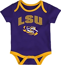 Outerstuff Infants' LSU All Day Play 3-Piece Creeper Set