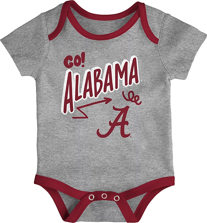 Outerstuff Infants' Alabama All Day Play 3-Piece Creeper Set