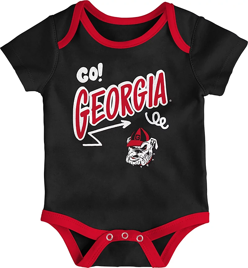 Outerstuff Infants' Georgia All Day Play 3-Piece Creeper Set