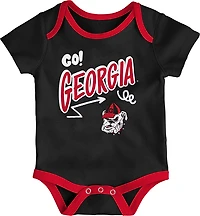 Outerstuff Infants' Georgia All Day Play 3-Piece Creeper Set