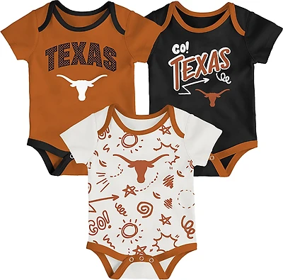 Outerstuff Infants' Texas All Day Play 3-Piece Creeper Set