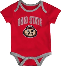 Outerstuff Infants' Ohio State All Day Play 3-Piece Creeper Set