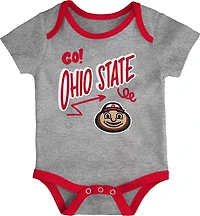 Outerstuff Infants' Ohio State All Day Play 3-Piece Creeper Set
