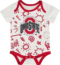 Outerstuff Infants' Ohio State All Day Play 3-Piece Creeper Set