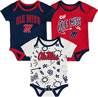 Outerstuff Infants' Ole Miss All Day Play 3-Piece Creeper Set