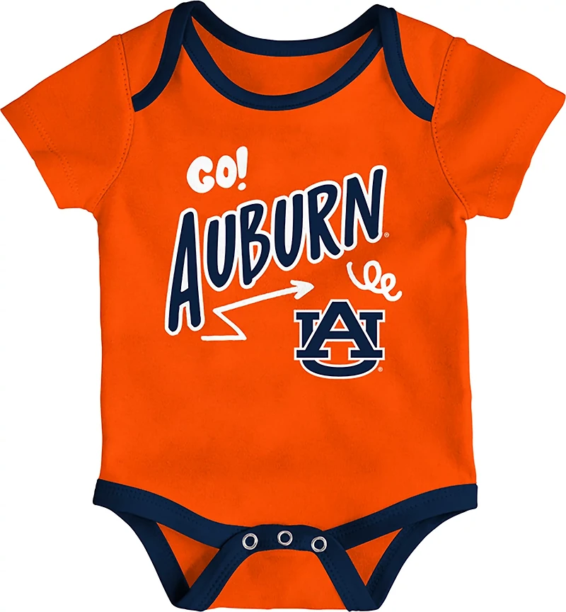 Outerstuff Infants' Auburn All Day Play 3-Piece Creeper Set