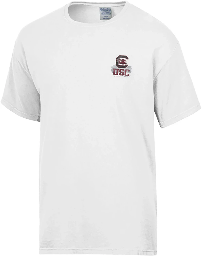 Comfort Wash Men's University of South Carolina Mascot Stripe Graphic T-shirt