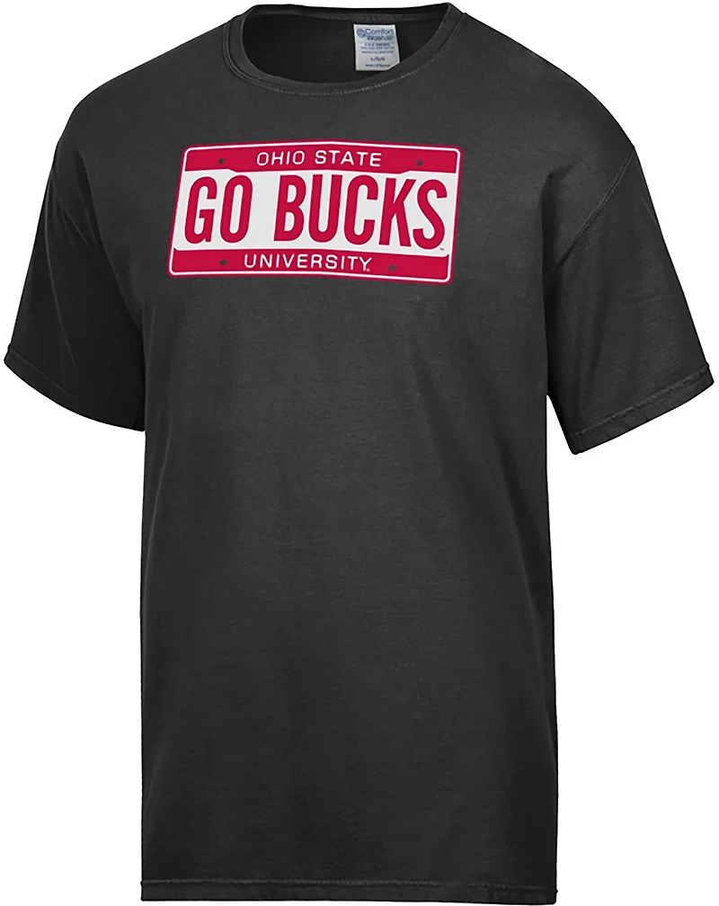Comfort Wash Men's Ohio State University License Plate Graphic T-shirt