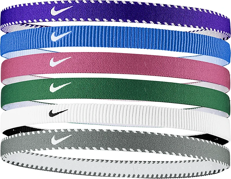Nike Girls' Flex Classic Headbands 6-Pack