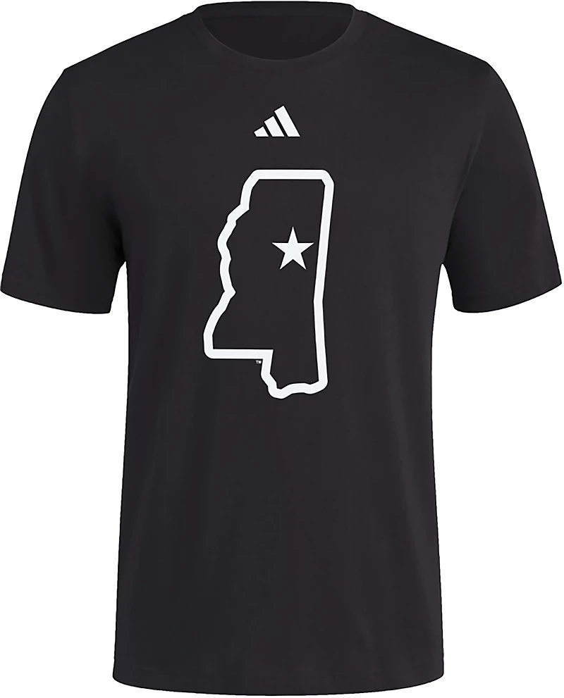 adidas Men's Mississippi State University All Black State T-shirt