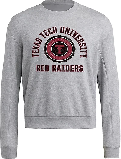 adidas Men's Texas Tech University Vault Alma Mater Long Sleeve Crew