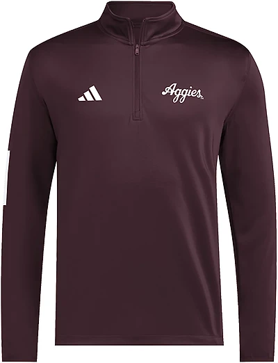adidas Men's Texas A&M University Script 1/2 Zip Jacket
