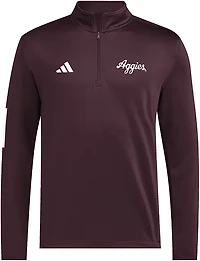 adidas Men's Texas A&M University Script 1/2 Zip Jacket