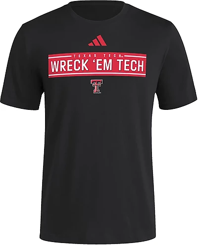 adidas Men's Texas Tech University Locker Slogan Fresh T-shirt
